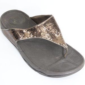FitFlop Electra Sandals Flip flop Sequins Women sz 9